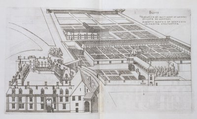 Plan of the enclosed gardens and Chateau de Gaillon, from 
